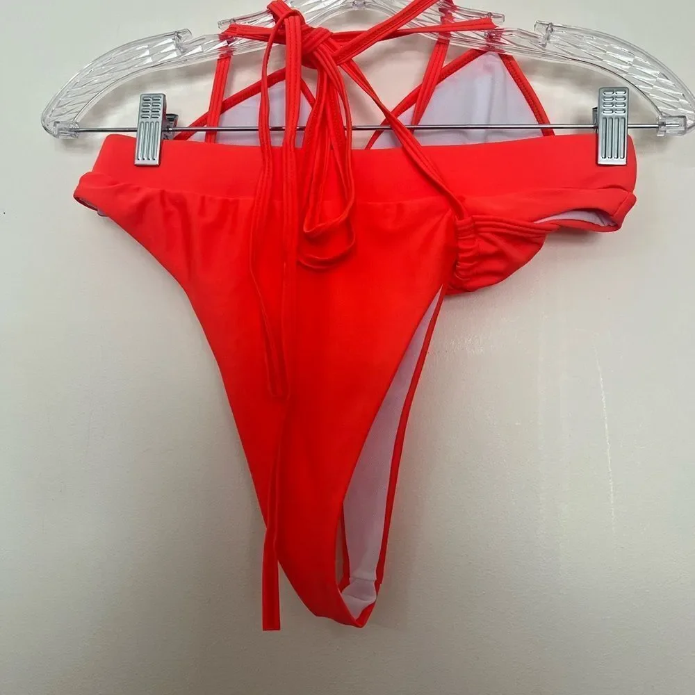 Vibrant Orange Bikini Set - Picture 3 of 3